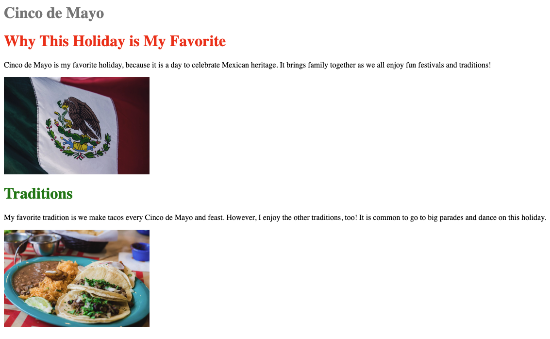 Favorite Holiday