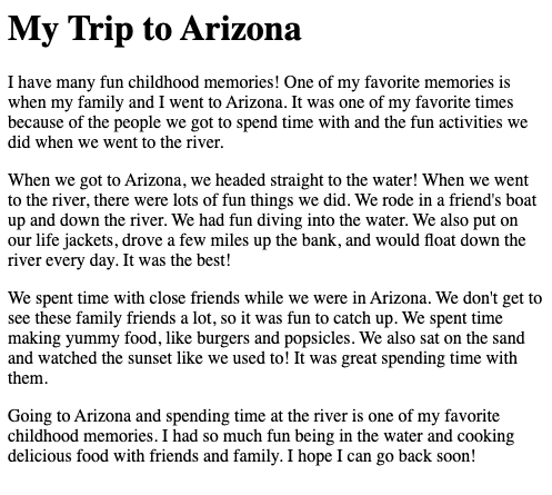 my trip