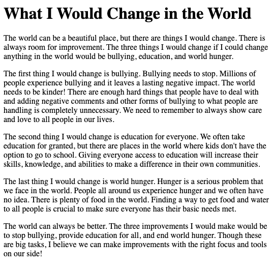 Opinion Writing 