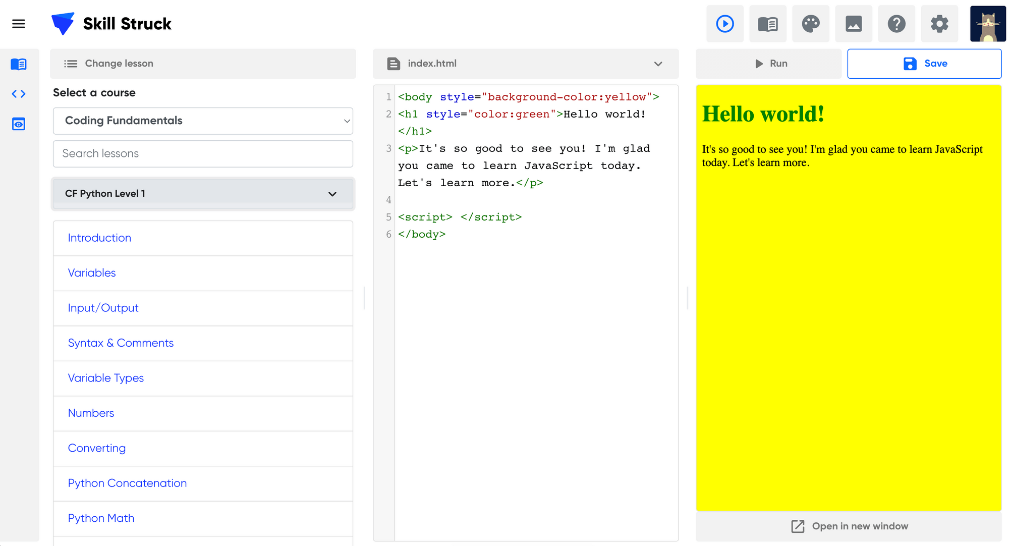 Coding Fundamentals